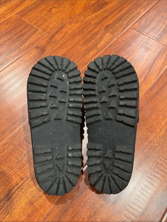 Gucci slides red green stripes black main image 7